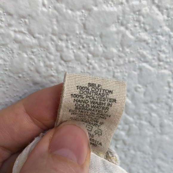 GIMMICKS by BKE buckle brand XS cream ivory lace long sleeve lined top blouse - Picture 7 of 7